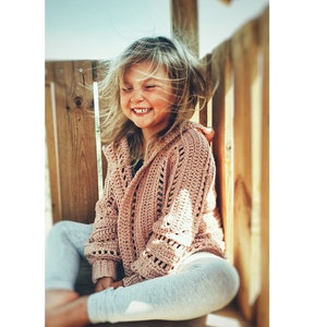 Kinder Cadiz Cardigan Häkelanleitung PDF