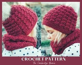 The Cambridge Crochet Beanie Pattern PDF