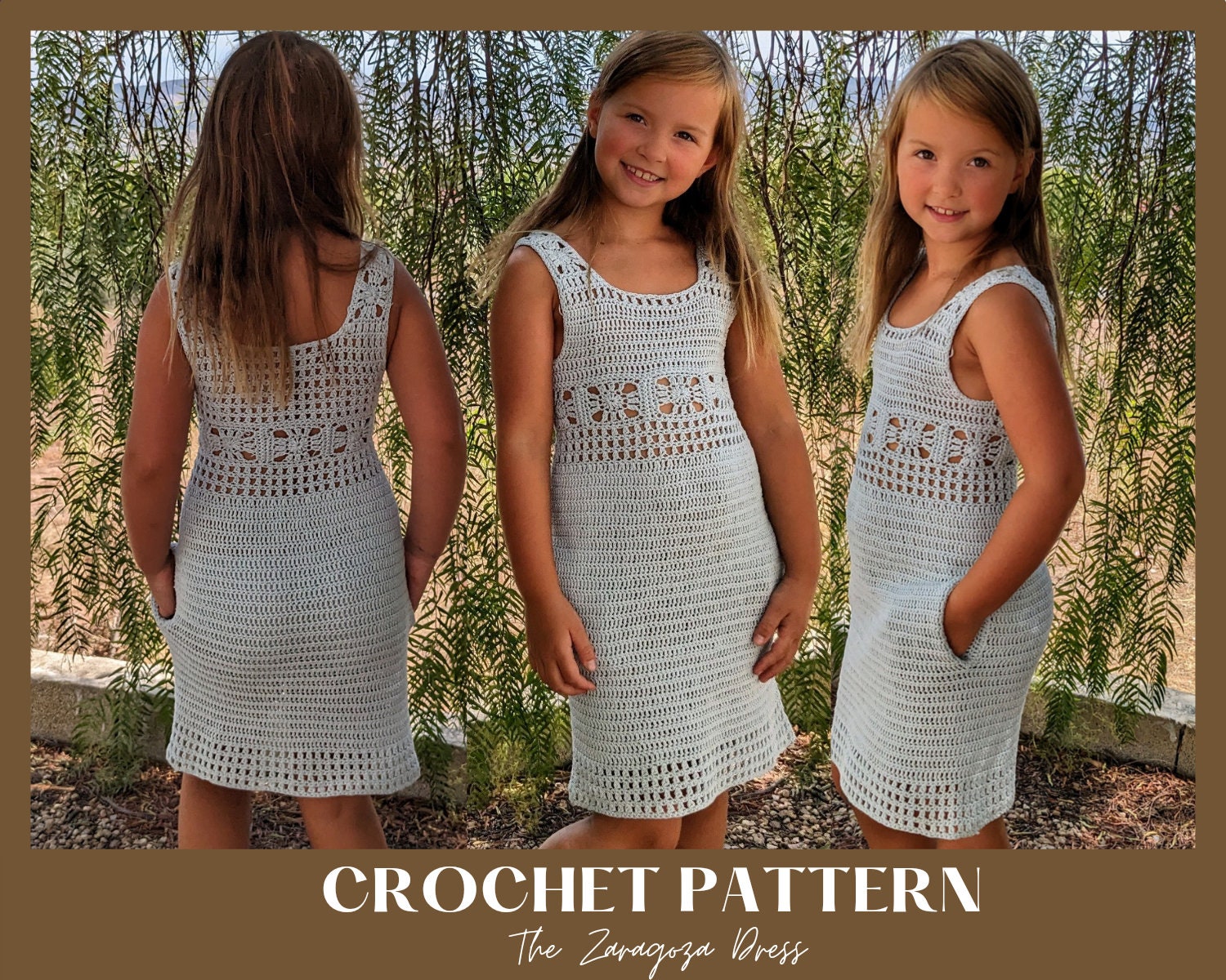 Niña Tejido Vestidos En Crochet Para NiÃ±a De 10 AÃ±os A Tejidos