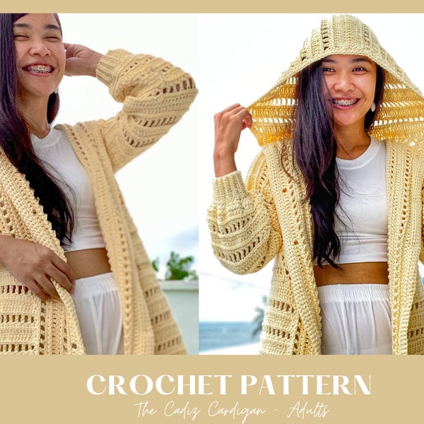 The Cadiz Crochet Cardigan Pattern PDF