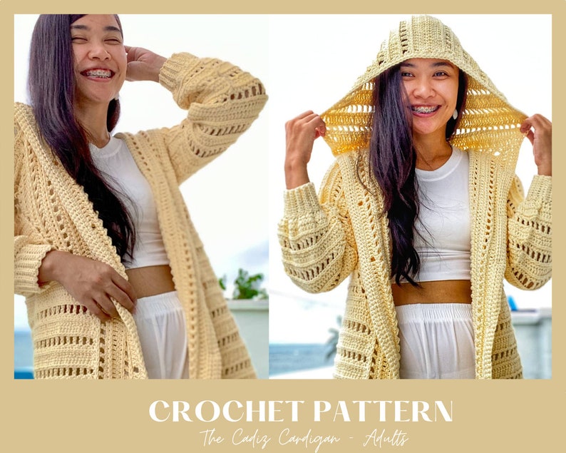 The Cadiz Crochet Cardigan Pattern PDF image 1