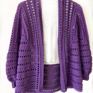 The Cadiz Crochet Cardigan Pattern PDF image 4