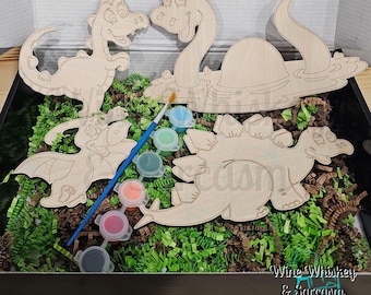 DIY Wooden Baby Dinosaur Paint Kit - Kids Paint Kit