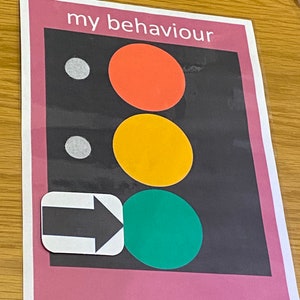Simple traffic light behaviour chart ideal for children with autism/asd or special needs or even just young children