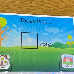 Home or school day ideal for children with autism/asd or special needs