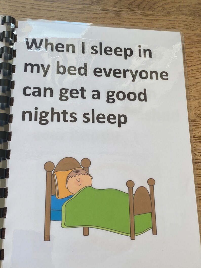 Social Story, Sleeping in My Own Bed. Ideal for Young Children and