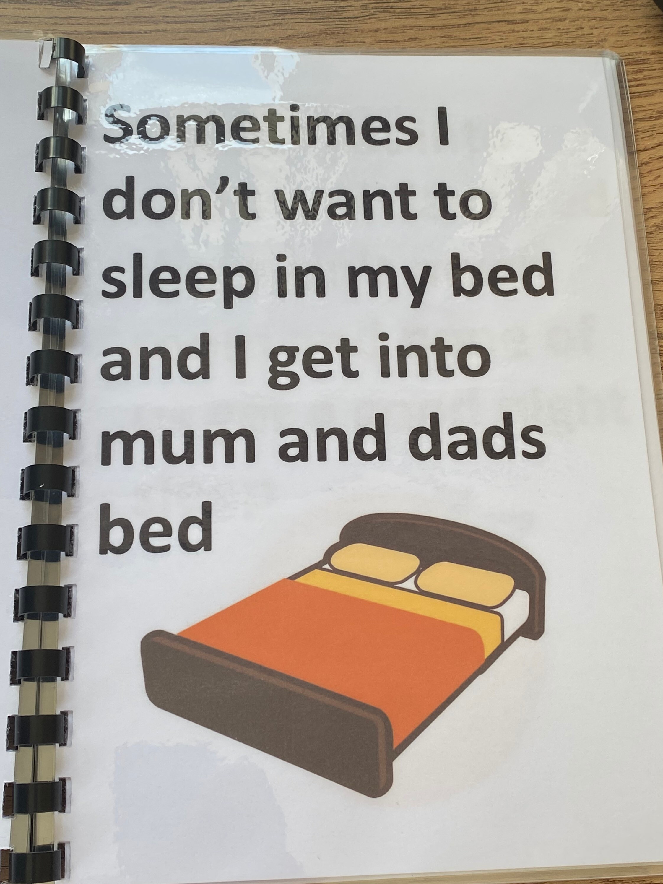 Social Story, Sleeping in My Own Bed. Ideal for Young Children and