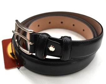 Leather Belt Cavalieri Elegant Belt in Leather Made in Italy