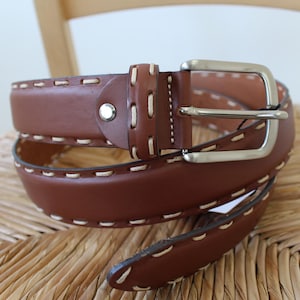 Handmade Leather Belt Made in Italy Belts CAVALIERI