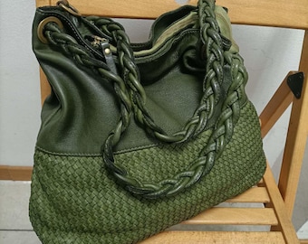 Soft Woven Leather Bag Totes Bag for Women Shoulder Bag