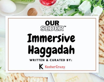 10,000+ SOLD - Passover Haggadah - Reformed - Visual and Fun  - High Quality Content & Images - Digital Download