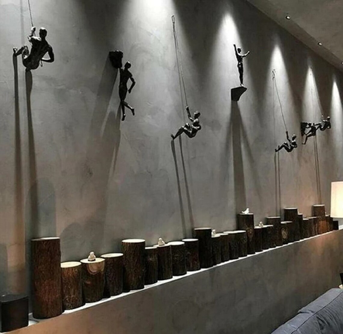 Large X6 Climbing Man Wall Sculpture Climbing Adventurer Etsy UK
