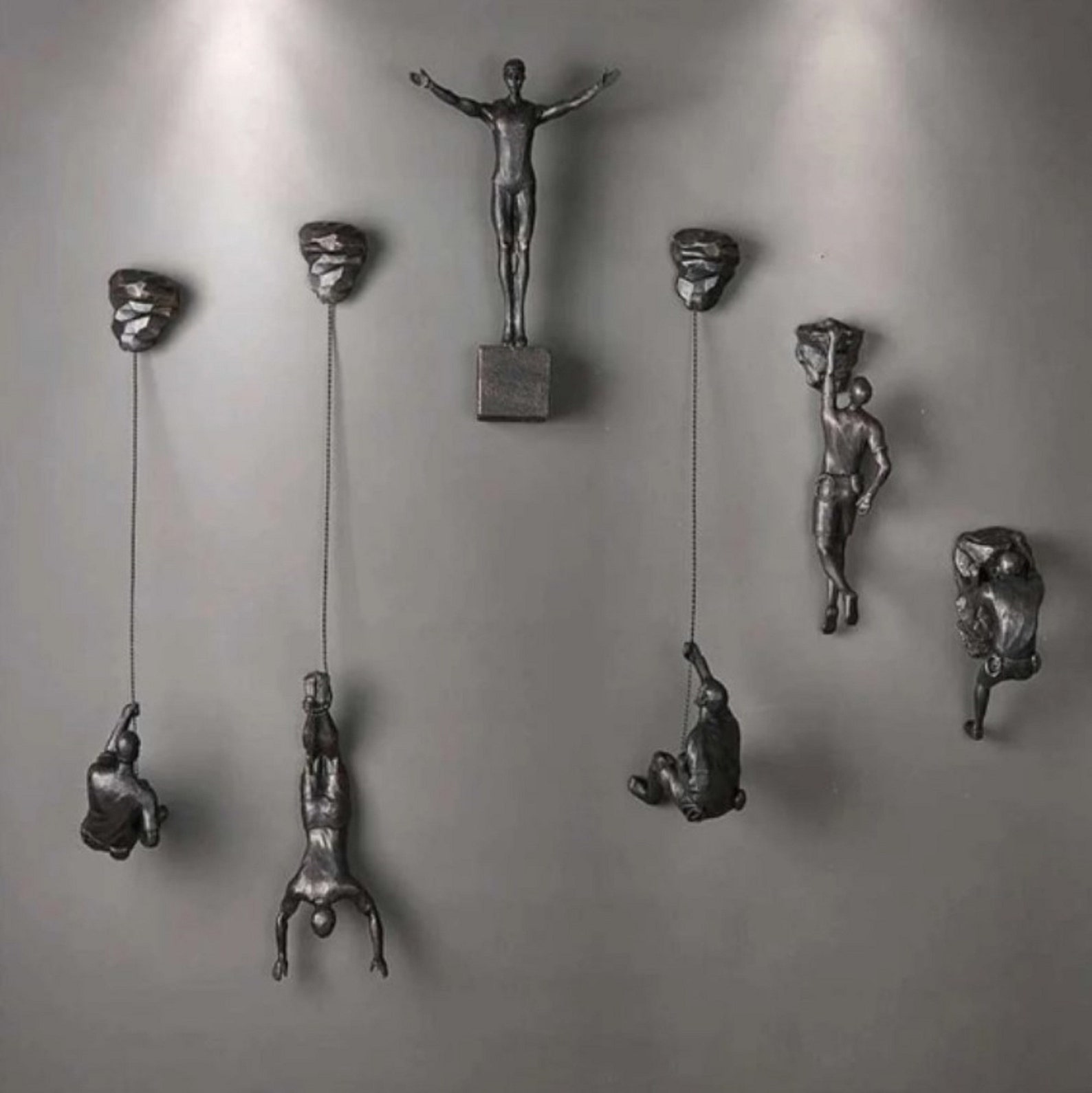 Large X6 Climbing Man Wall Sculpture Climbing Adventurer Etsy UK