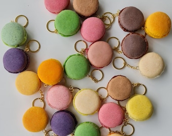 Handmade  Macaron Keychain – Realistic Food Art, Cute and Fun Gift