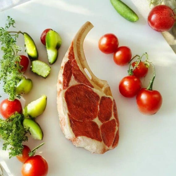 HERFIER Artificial Beef Fake Beef Simulated Lifelike Beef Slices Fake Meat Food Sample