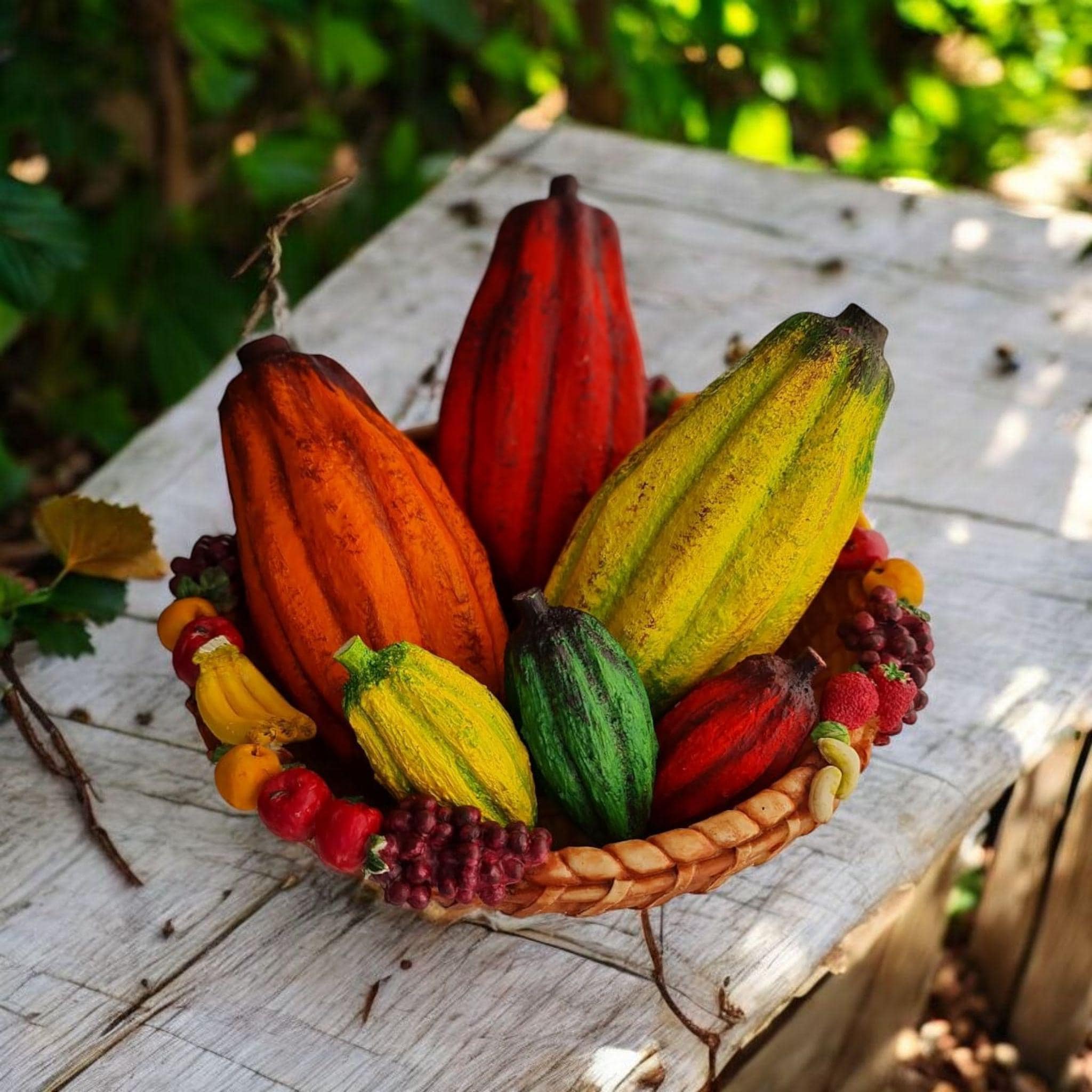 【製菓雑貨】カカオレプリカ 製菓雑貨】カカオレプリカ Mini Cocoa Fruit Replica Set: Chocolate