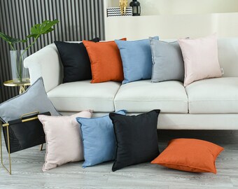 Geometric Imitation Flax Cushion Cover: 18x18 Inch Pillow Case