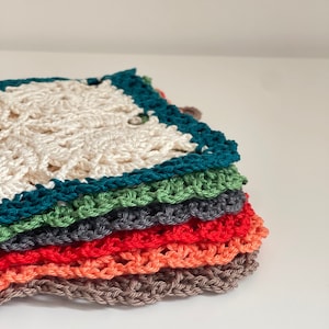 Crocheted Pot Holder / Hot Pad / Trivets / Hanging Pot Holders /100% Cotton /match Any Colour