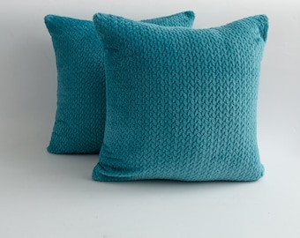 Flannel Cushion Covers (50cm x 50cm) - Soft Decorative Pillow, Pack of 2
