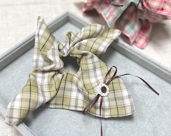 Paid Vintage Hair Scrunchie: Durable Handmade Hair Accessory