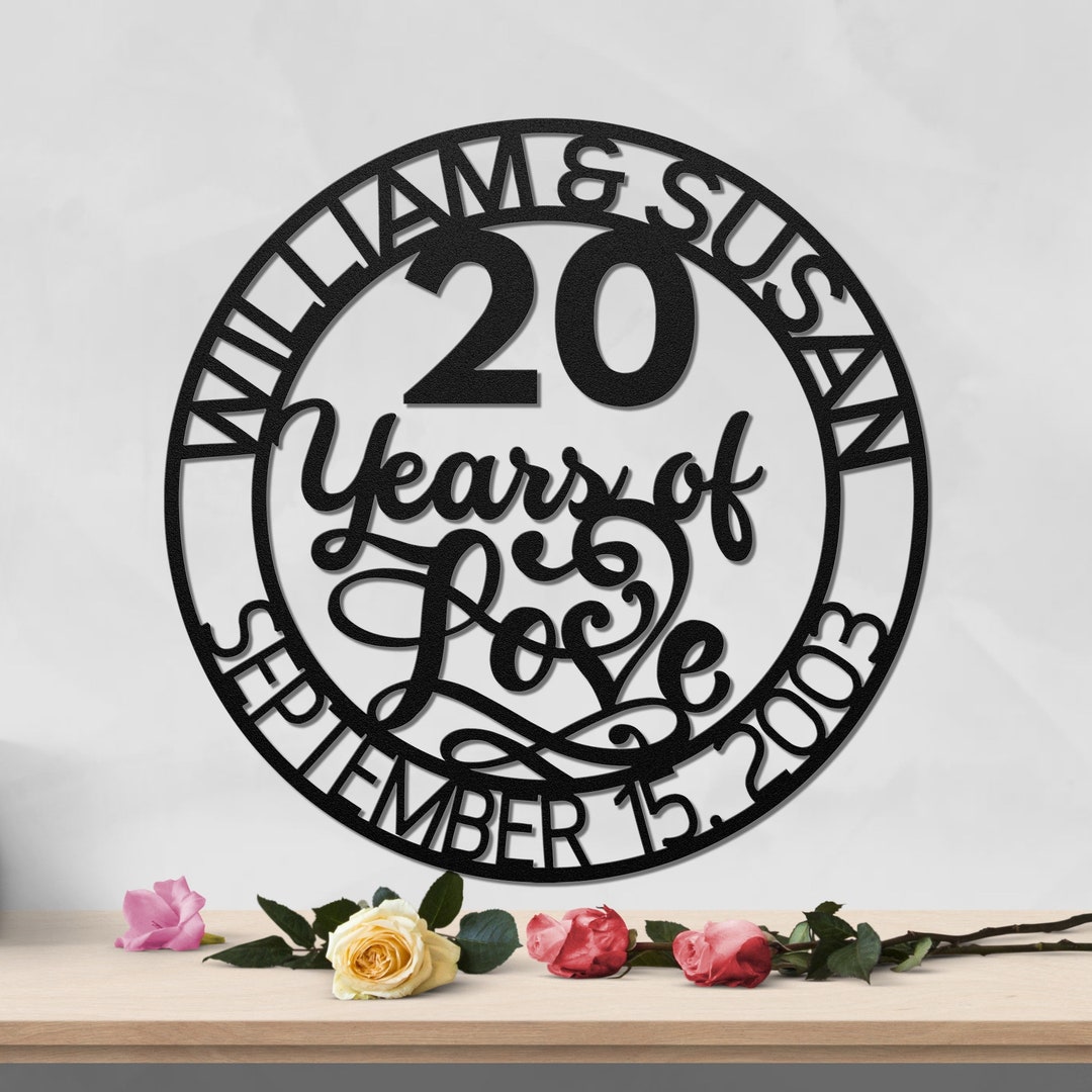 Personalized 20th Anniversary Gifts for Husband 20th Etsy