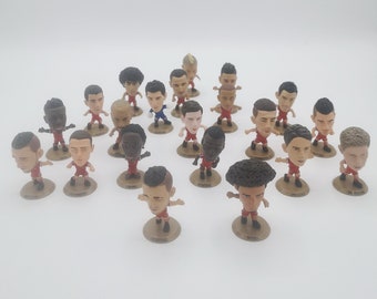 Vintage collectible football player figurines SoccerStarz, Belgian national team, collectors gift