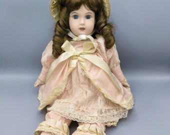 Vintage Porcelain Mundia Doll Christine & Cecile 80-90s