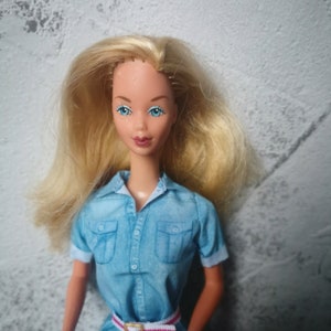 Vintage Kissing Barbie 1979, Barbie coleccionable rara, colección de muñecas Mattel 70s, buen estado
