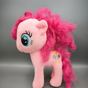 Vintage Pinkie Pie plush toy, My Little Pony along with TY, large soft pony Pinkie Pie, gift for child or collector, good condition