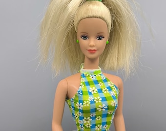 Vintage Barbie Pretty in Plaid 1998, Barbie Bob Mackie Face Mold