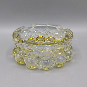 Vintage bubble ashtray Walter glass 1970s, two colour retro style ashtray, design 70s, collectible gift for smoker, bar decor