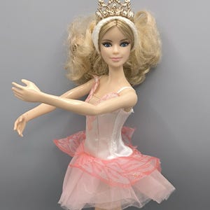 Deseos de ballet de Barbie vintage 2016 Etiqueta rosa, bailarina Barbie, colección Barbie, molde de cara de Bob Mackie, muñeca de colección
