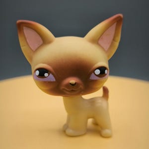 Littlest Pet Shop Chihuahua #001, authentische Haustierfigur, LPS Collection, LPS Sammlergeschenk, Vintage Hundesammlung