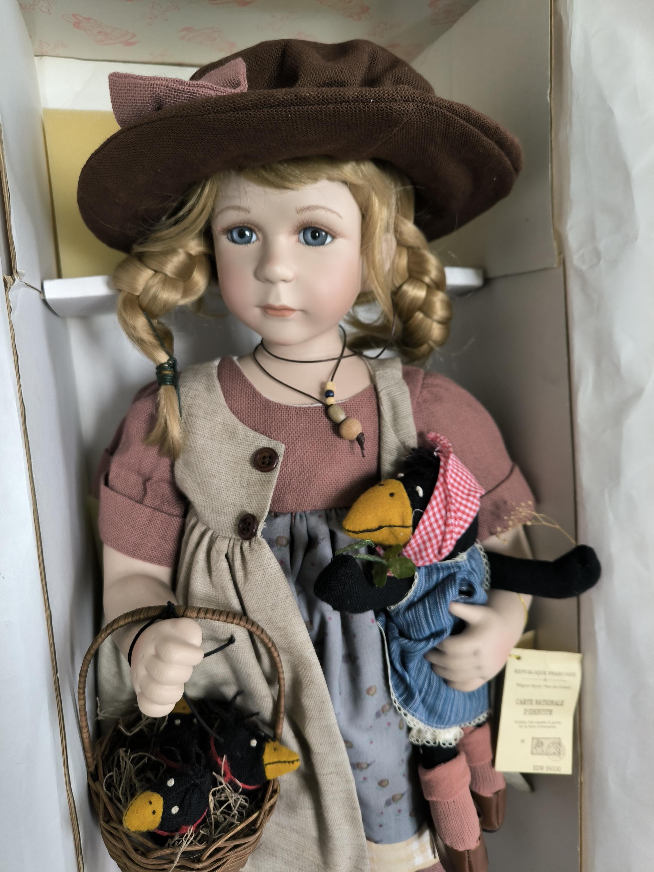 Vintage Large Porcelain Doll 