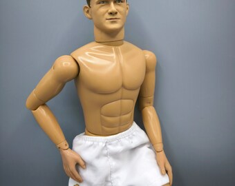 Vintage Wayne Rooney Doll, Footballer Action Doll, 12 Inches