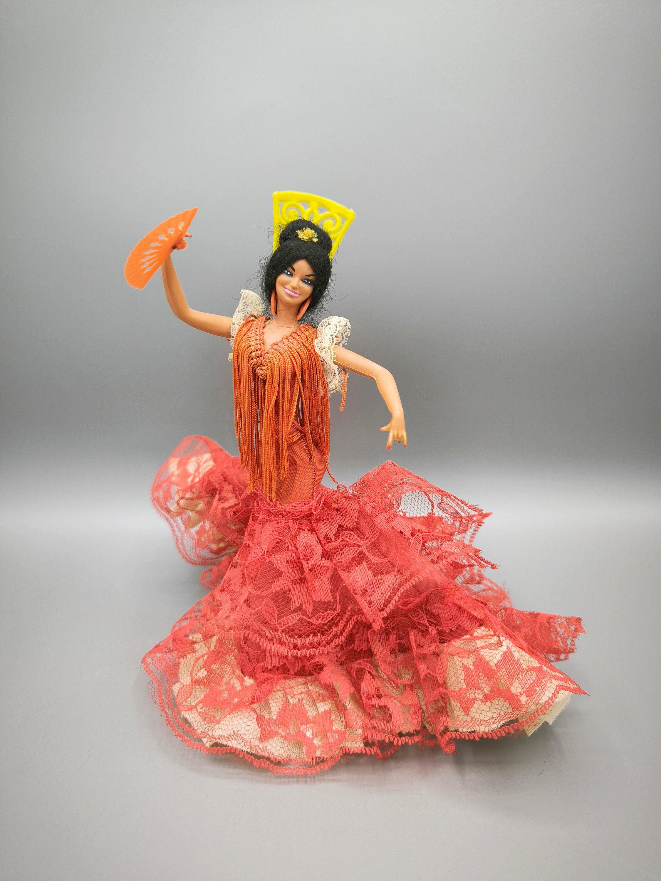 フラメンコ ダンサー人形 スペイン ギター ピンク 60年代 購入