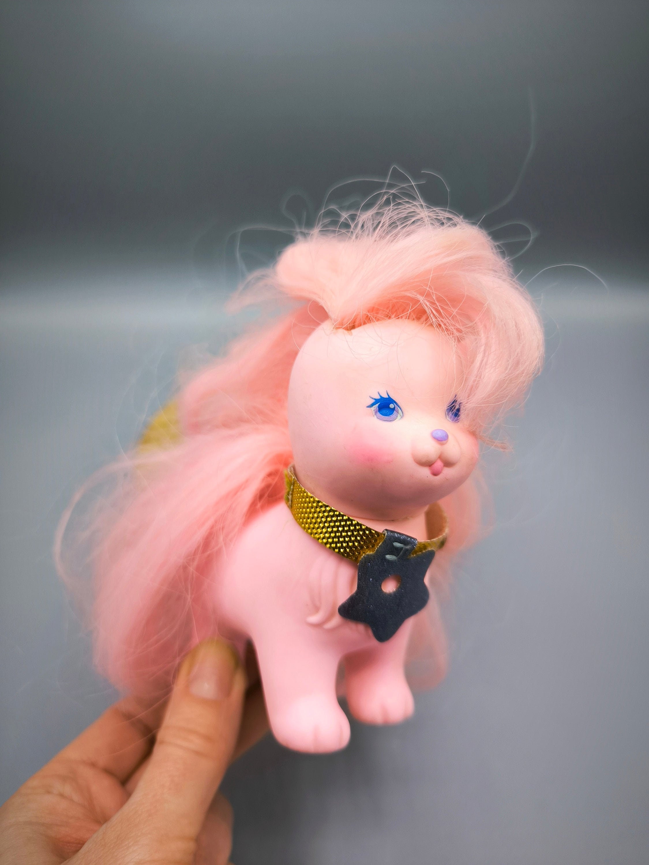 Vintage Silky Pup Lady Lovely Locks 1986, Dog Lady Lovely Locks
