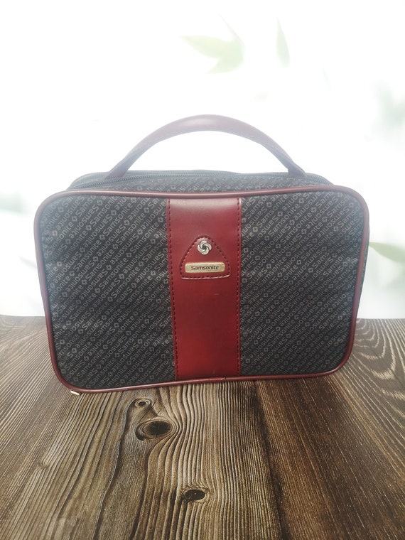 Vintage small Samsonite suitcase bag, travel kit b