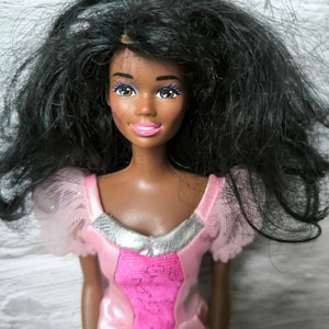 70s/80s Authentic Vintage Black Hair Mattel BARBIE Afro-american Christie  Fashion Doll European Edition Superstar Rockers Original Dress 