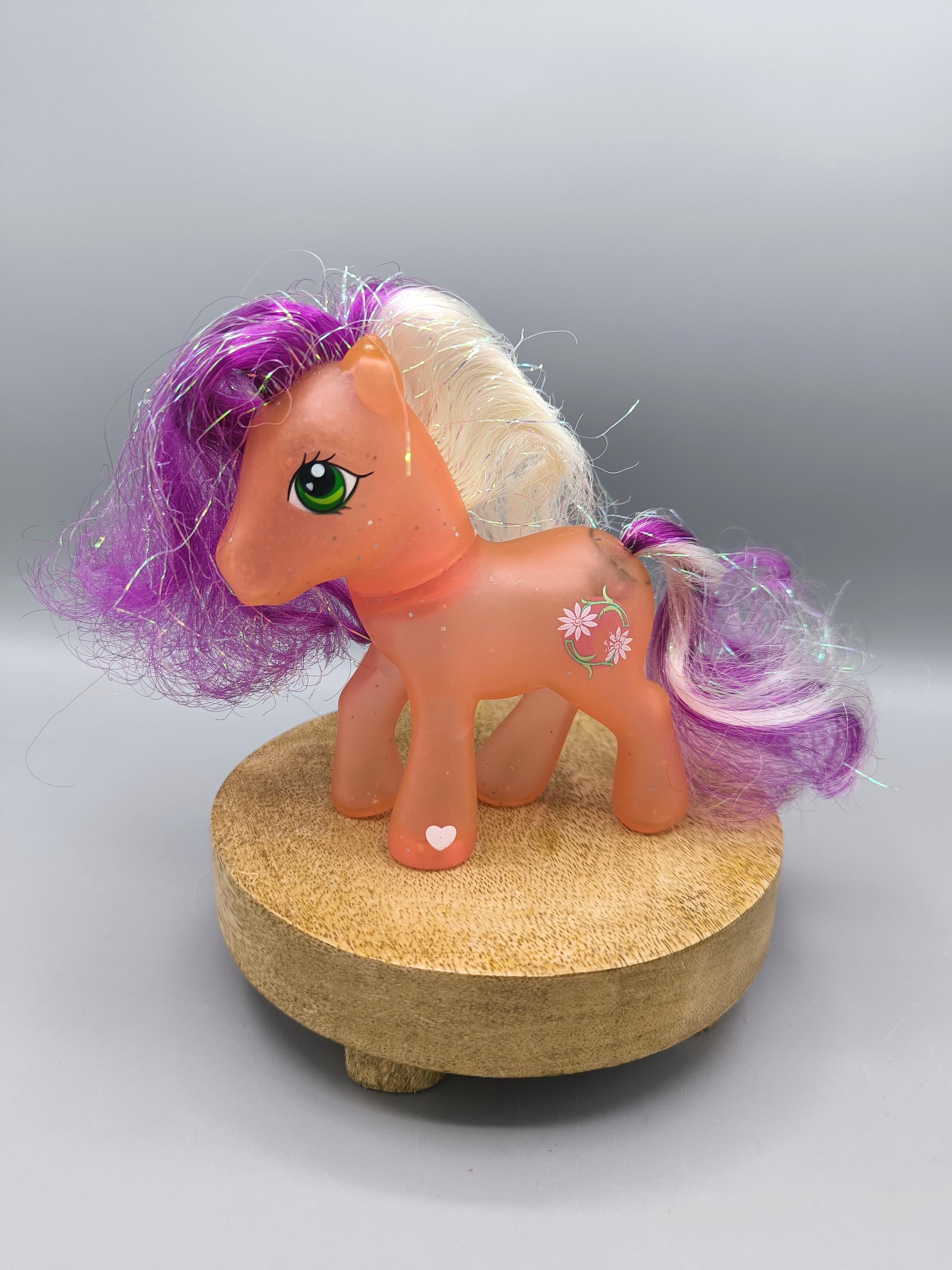 Vintage MLP G3 Flower Garland, Pink Glitter Pony, My Little Pony