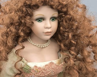 Vintage Porcelain Doll, Victorian Doll Collection, Realistic