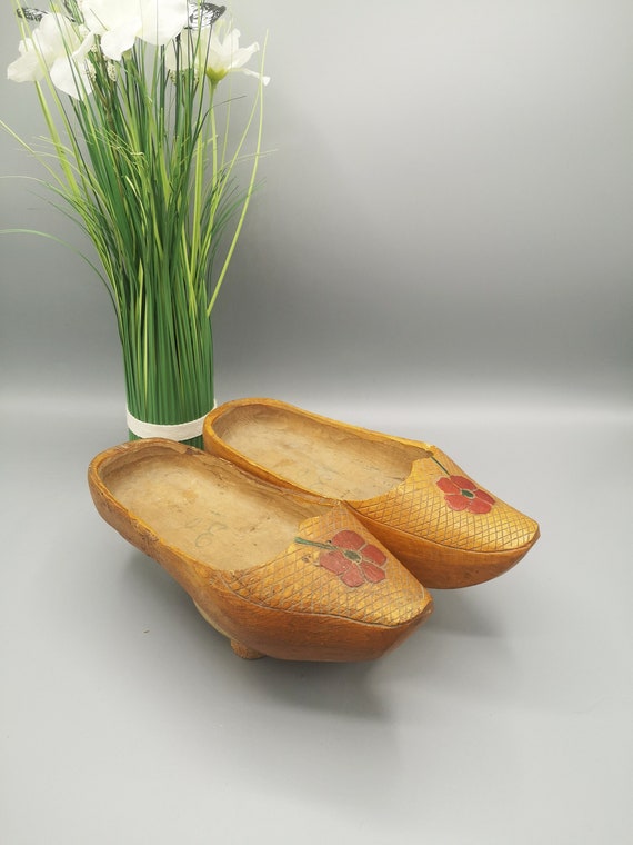 フランス アンティーク ブロカント 木靴 木底 サンダル 19世紀 ガロッシュ Vintage Children Shoes, Sabots, Antique Wooden Peasant Shoes, Old