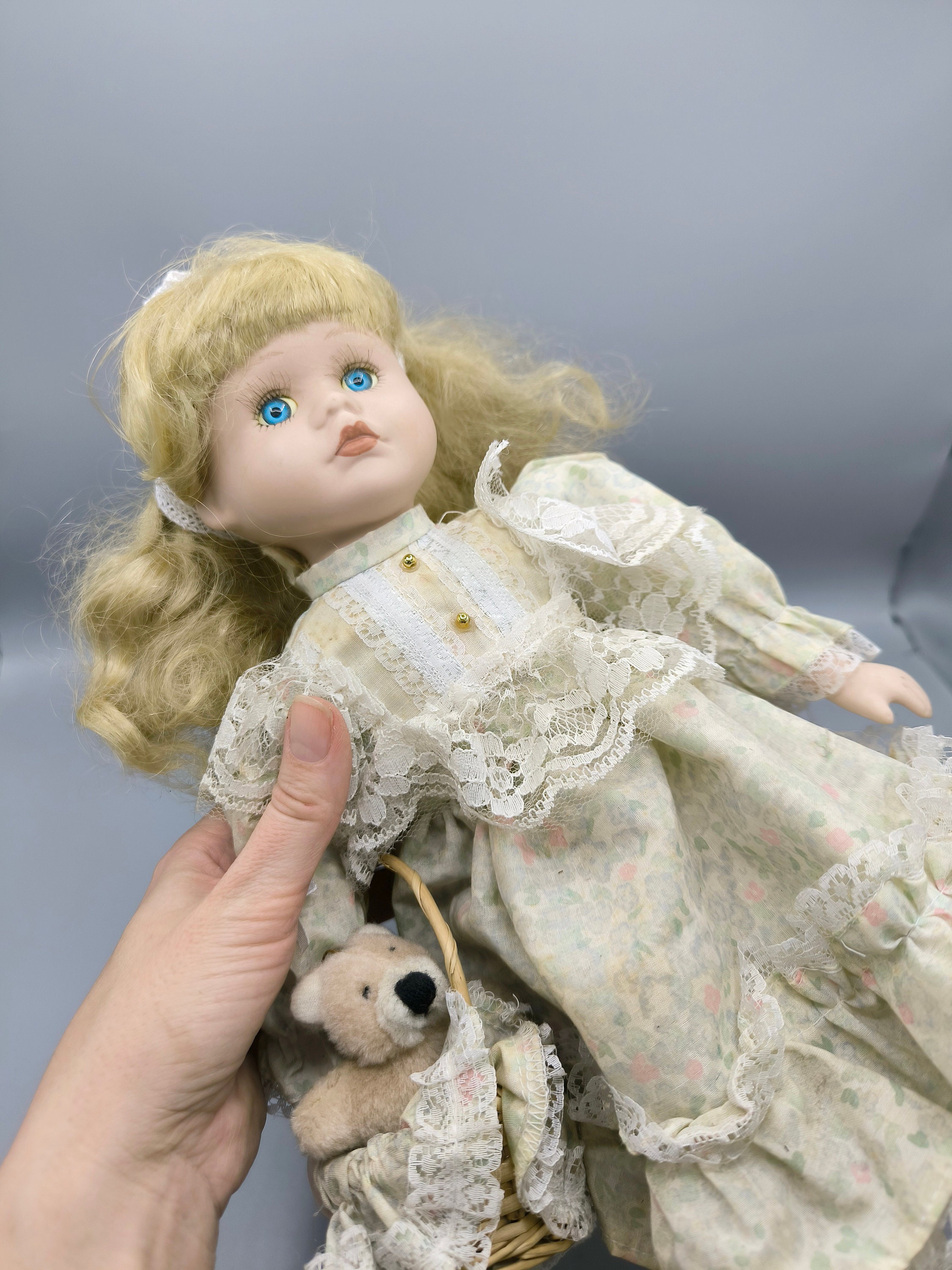 ビンテージドール 花柄ドレス 金髪 美品 1972 ブライス ドール 人形 ヴィンテージ 金髪 KENNER
