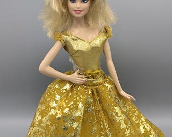 barbie the look gold dress doll Barbie 50th Anniversary AA Gold Label Limited Edition Doll In Gold Dress