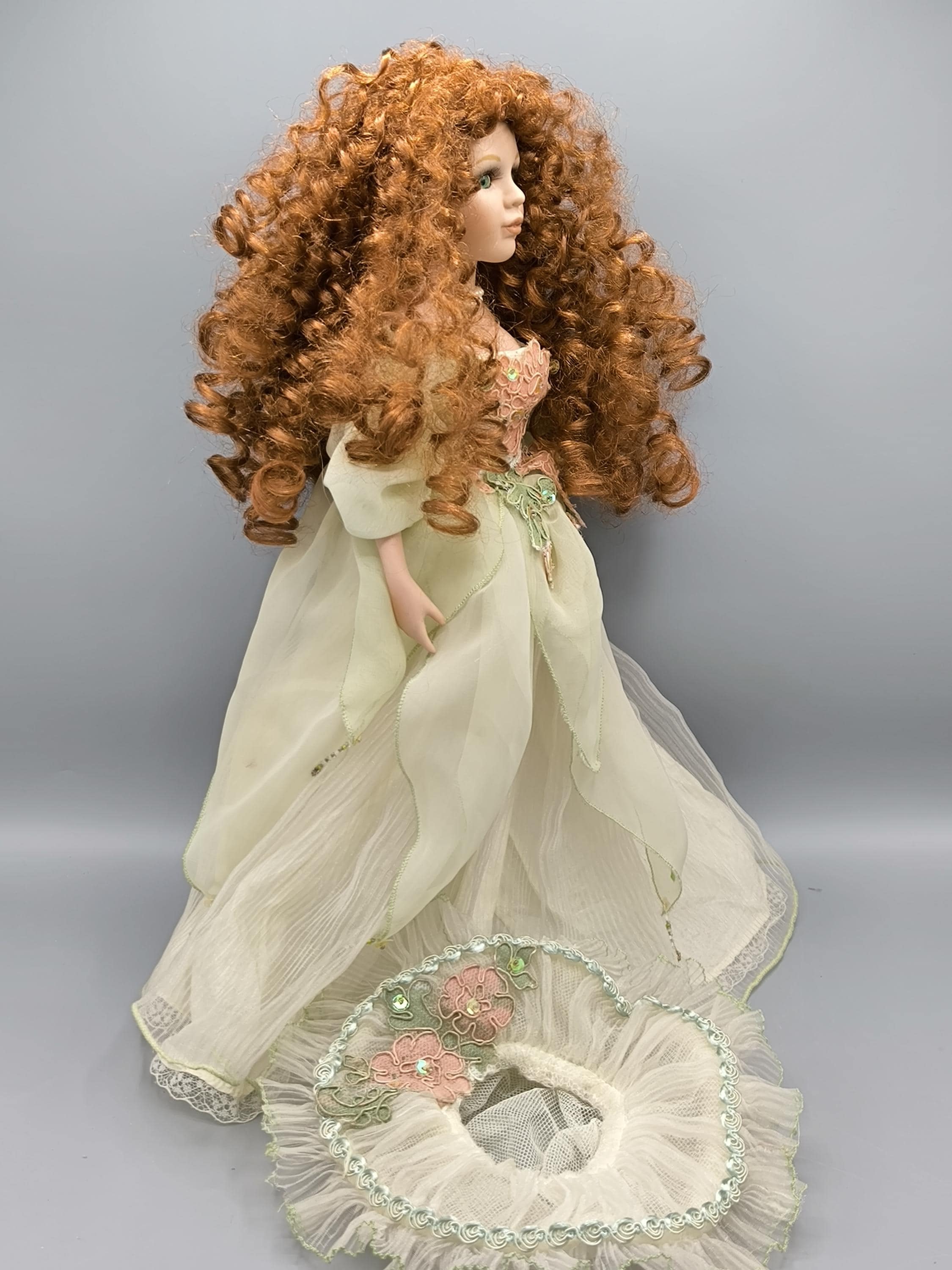 Vintage Porcelain Doll, Victorian Doll Collection, Realistic