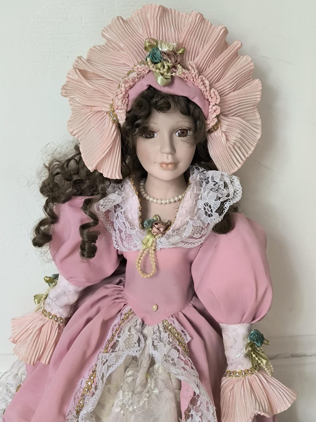 doll pink dress Princess CPSIA CHILDRENS PRODUCTS SAFETY CERTIFIED Our doll clothes fits 18 inch dolls Vintage Tall Porcelain Doll in