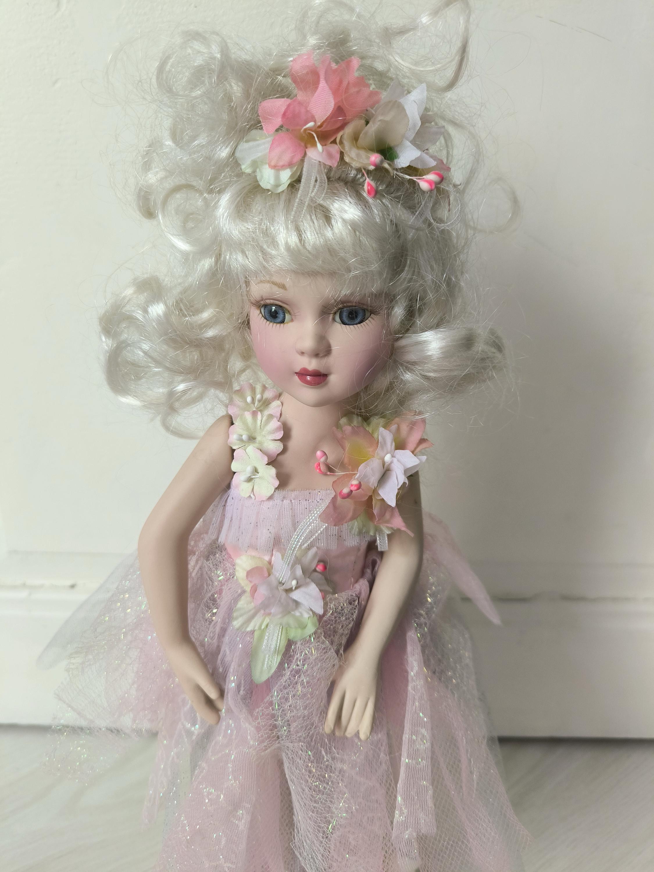 Vintage Porcelain Fairy Doll - Etsy