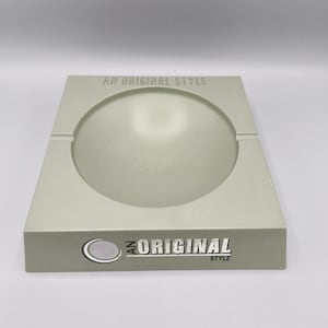 Cinzeiro vintage Uma coleção original de cinzeiros de bar cinza grande, cinzeiro de plástico promocional, presente para fumante, colecionador, decoração de bar retrô