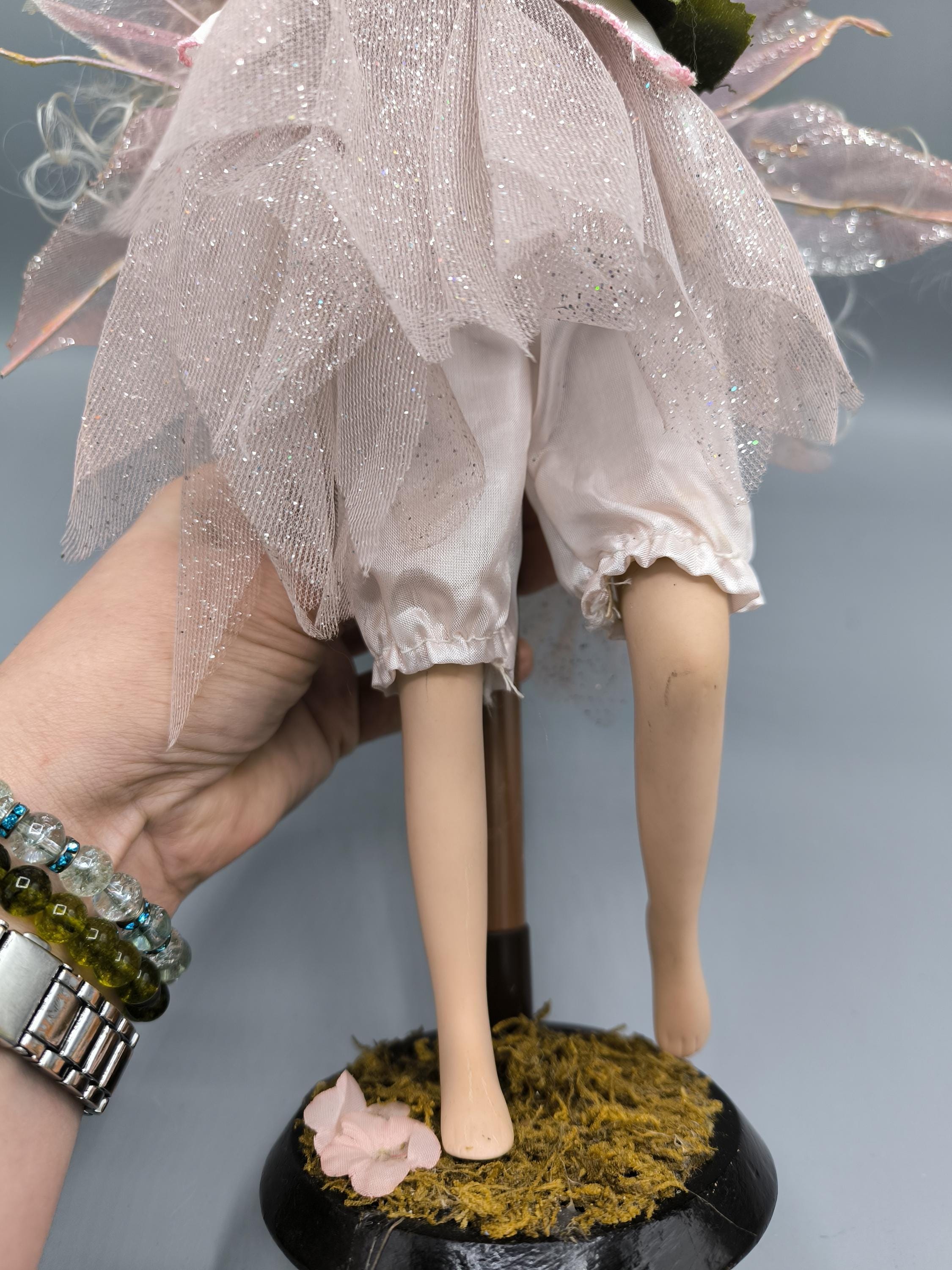 RESERVED for S/vintage Porcelain Elf Doll, Forest Fairy Doll