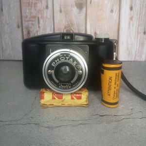 Vintage French camera 1950s, PHOTAX REXAR BOYER Paris, collectible camera, vintage decor for house, shop, cafe, restaurant